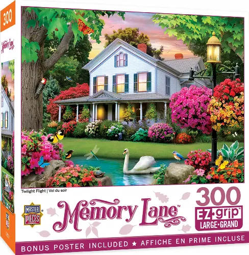 MasterPieces Memory Lane Jigsaw Puzzle - Twilight Flight - 300 Piece - Image 1