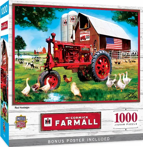 MasterPieces Farmall Jigsaw Puzzle - Red Nostalgia - 1000 Piece - Image 1