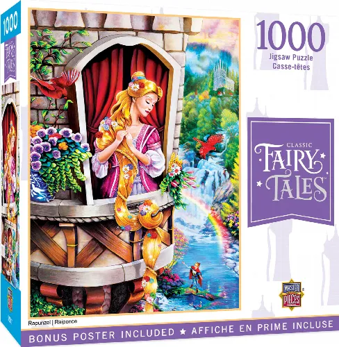 MasterPieces Classic Fairytales Jigsaw Puzzle - Rapunzel - 1000 Piece - Image 1