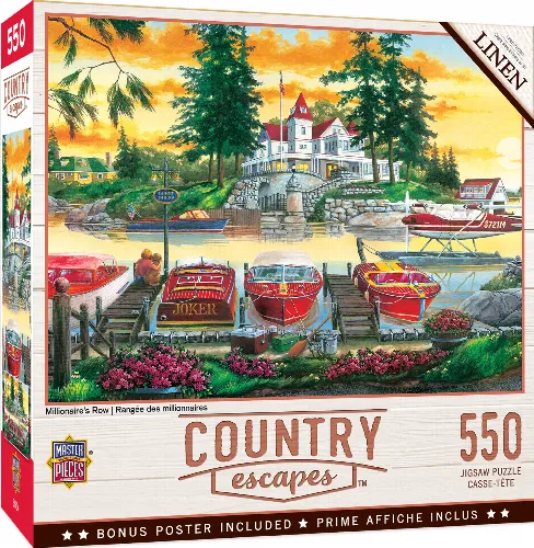 MasterPieces Country Escapes Jigsaw Puzzle - Millionaire's Row - 550 Piece - Image 1