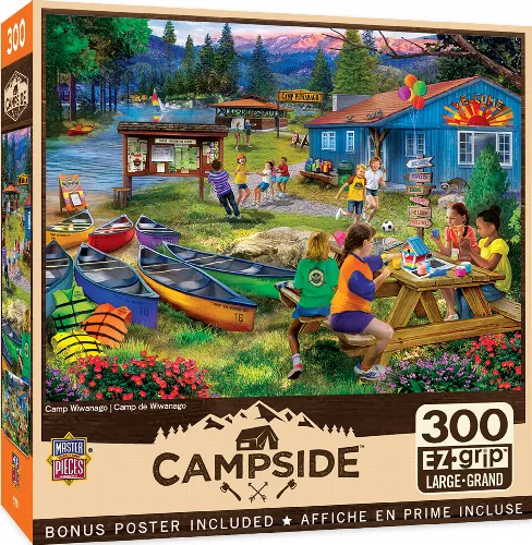 MasterPieces Campside Jigsaw Puzzle - Camp Wiwanago - 300 Piece - Image 1