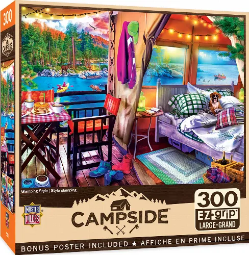 MasterPieces Campside Jigsaw Puzzle - Glamping Style - 300 Piece - Image 1