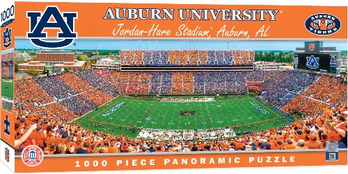 MasterPieces Stadium Panoramic Auburn Tigers Jigsaw Puzzle - Center View - 1000 Piece - Image 1