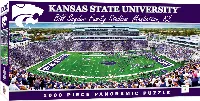 MasterPieces Stadium Panoramic Kansas State Wildcats NCAA Sports Jigsaw Puzzle - Center View - 1000 Piece
