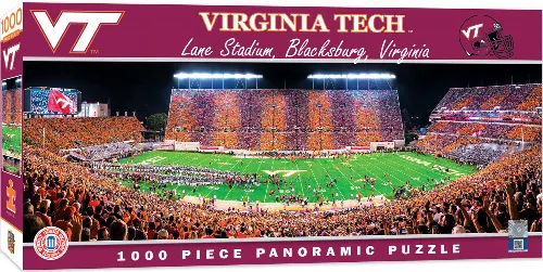 MasterPieces Stadium Panoramic Virginia Tech Hokies Jigsaw Puzzle - Center View - 1000 Piece - Image 1