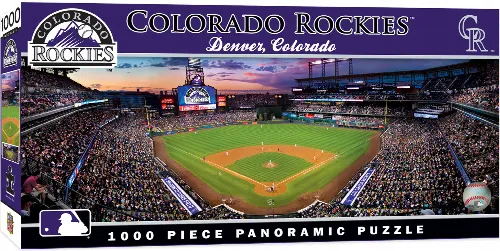 MasterPieces Stadium Panoramic Colorado Rockies MLB Sports Jigsaw Puzzle - Center View - 1000 Piece - Image 1