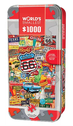 MasterPieces World's Smallest Jigsaw Puzzle - Route 66 - 1000 Piece - Image 1