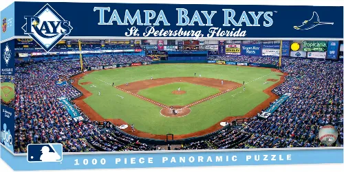 MasterPieces Stadium Panoramic Tampa Bay Rays MLB Sports Jigsaw Puzzle - Center View - 1000 Piece - Image 1