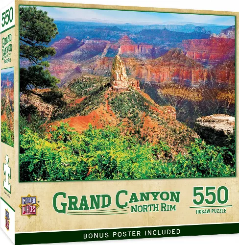 MasterPieces National Parks Jigsaw Puzzle - Grand Canyon North Rim - 550 Piece - Image 1