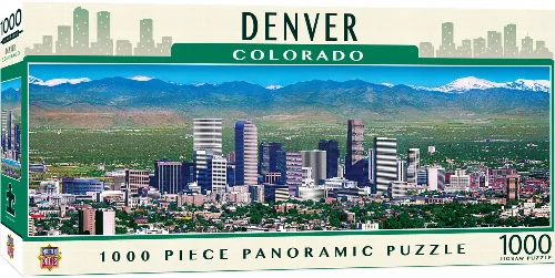 MasterPieces American Vista Panoramic Jigsaw Puzzle - Denver - 1000 Piece - Image 1