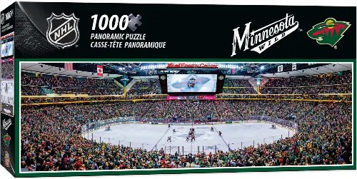MasterPieces Stadium Panoramic Minnesota Wild Jigsaw Puzzle - Center View - 1000 Piece - Image 1