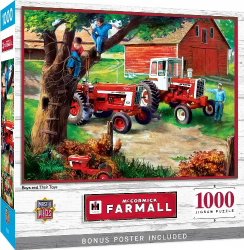 MasterPieces Farmall Jigsaw Puzzle - Boys and Their Toys - 1000 Piece - Image 1