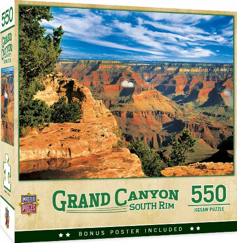 MasterPieces National Parks Jigsaw Puzzle - Grand Canyon South Rim - 550 Piece - Image 1