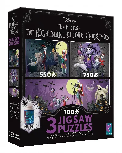 Disney's The Nightmare Before Christmas 3-Pack Jigsaw Puzzle - Image 1