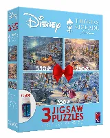 Thomas Kinkade Studios Disney's Beauty and the Beast Winter Jigsaw Puzzle 3-Pack
