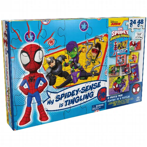 Spider-Man Spidey Jigsaw Puzzle 8-Pack - Image 1