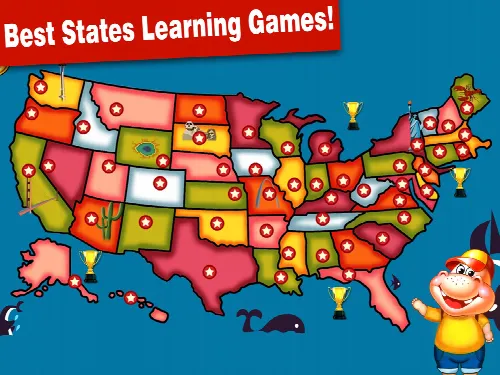 States and Capitals Map Games - Image 1