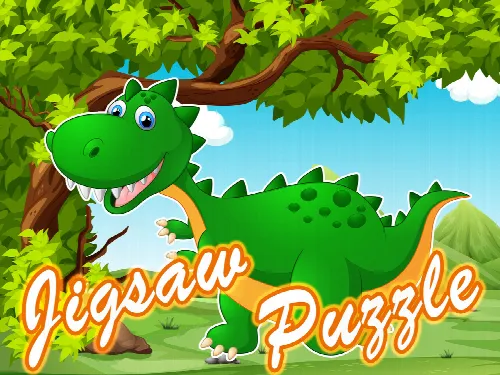 Dino Jigsaw Puzzles pre k -7 year old activities - Image 1