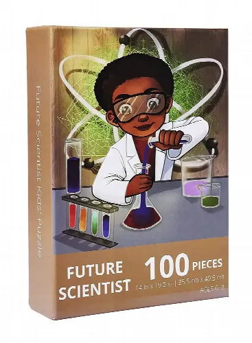 Puzzle Huddle Future Scientist Jigsaw Puzzle - Chemistry Boy - 100 Piece - Image 1