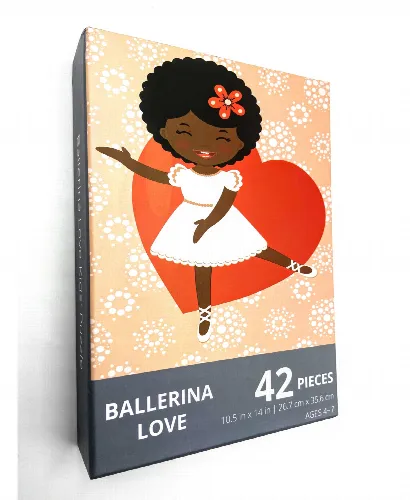 Puzzle Huddle Ballerina Love Jigsaw Puzzle - 42 Piece - Image 1