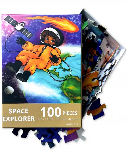 Puzzle Huddle Space Explorer Puzzle - 100 Piece - Image 1