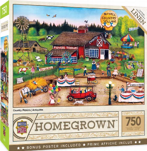 MasterPieces Homegrown Jigsaw Puzzle - Country Pickens - 750 Piece - Image 1