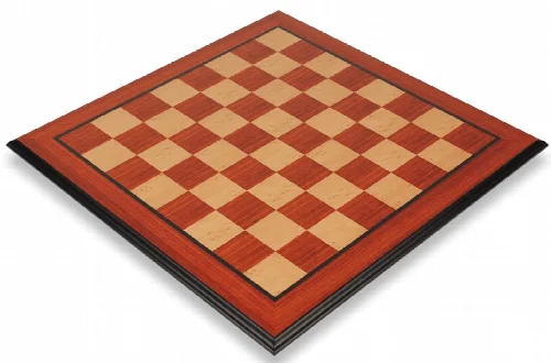 Padauk & Bird's Eye Maple Molded Edge Chess Board - 2" Squares - Image 1