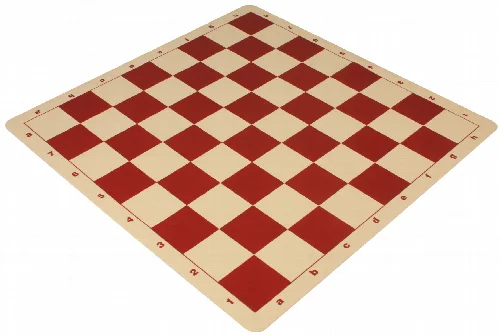 The Chess Store Silicone Rollup Chess Board Red - 2.25" Squares - Image 1