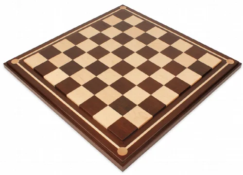 Mission Craft South American Walnut & Maple Solid Wood Chess Board - 2.25" Squares - Image 1