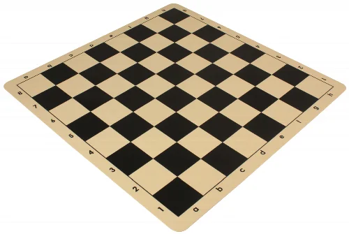 The Chess Store Silicone Rollup Chess Board Black - 2.25" Squares - Image 1