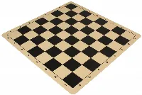 The Chess Store Silicone Rollup Chess Board Black - 2.25" Squares