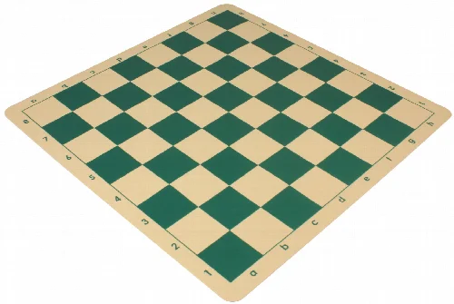 The Chess Store Silicone Rollup Chess Board Green - 2.25" Squares - Image 1