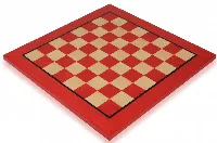 Tulip Red & Maple High Gloss Deluxe Chess Board - 2.125" Squares