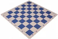 Lightweight Floppy Chess Board Blue & Ivory - 2.25" Squares