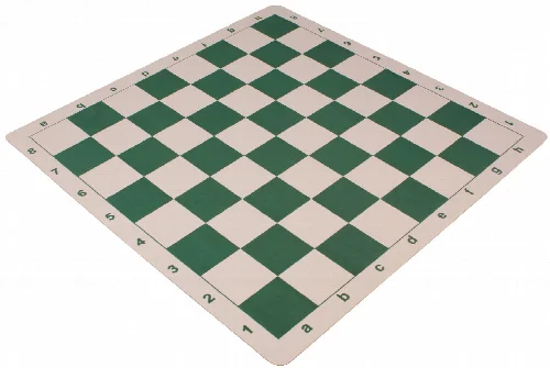 Lightweight Floppy Chess Board Green & Ivory - 2.25" Squares - Image 1