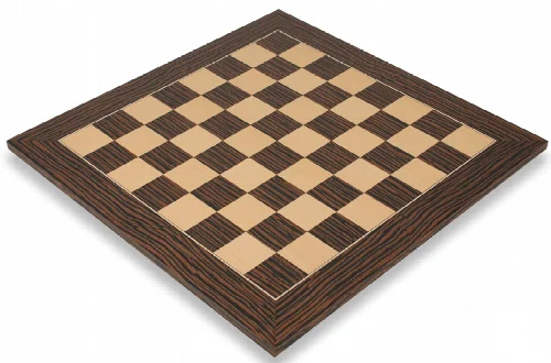 Tiger Ebony & Maple Deluxe Chess Board - 2" Squares - Image 1