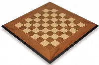 Walnut & Maple Molded Edge Chess Board - 1.5" Squares