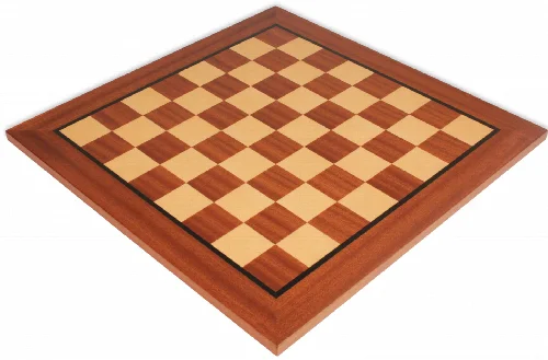 Mahogany & Maple Classic Chess Board - 1.75" Squares - Image 1