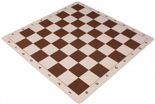 Lightweight Floppy Chess Board Brown & Ivory - 2.25" Squares - Image 1