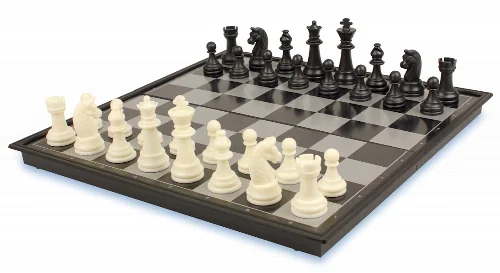 The Chess Store Chess & Checkers Folding Magnetic Travel Set - 12.5" - Image 1