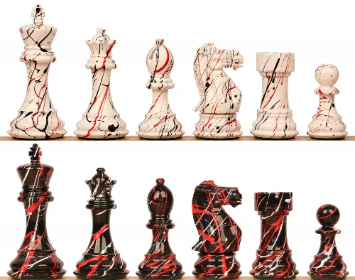 New Exclusive 2022 Special Edition Art Deco Series Chess Set - 4.125" King - Image 1