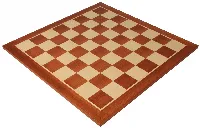 Sunrise Mahogany & Maple Chess Board - 2" Squares