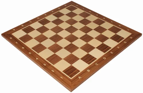 Sunrise Walnut & Maple Chess Board with Notation - 2" Squares - Image 1