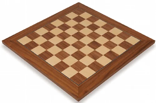 Walnut & Maple Deluxe Chess Board - 2.125" Squares - Image 1
