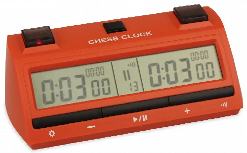 The Chess Store Tournament Digital Chess Clock - Red - Image 1