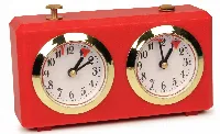 The Chess Store Club Special Analog Chess Clock - Red