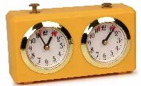 The Chess Store Club Special Analog Chess Clock - Yellow