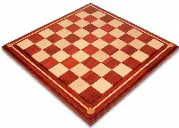 Mission Craft African Padauk & Maple Solid Wood Chess Board - 2" Squares