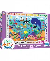 MasterPieces Hide & Seek Jigsaw Puzzle - Colors in the Ocean Kids - 48 Piece