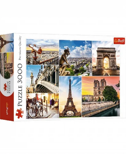 Trefl Magic of Paris Collage Jigsaw Puzzle - 3000 Piece - Image 1